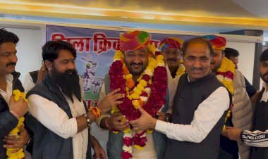 minister otaram dewasi son vikram dewasi be president of sirohi dca