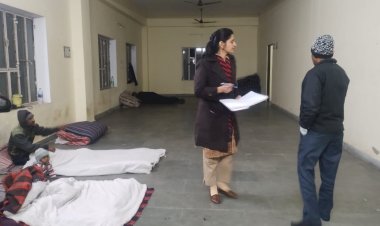 secretarys surprise inspection on the condition of night shelters