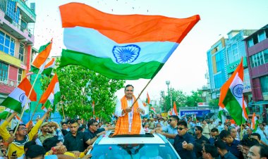 bhajan lal sharma tiranga yatra in jaipur rajasthan
