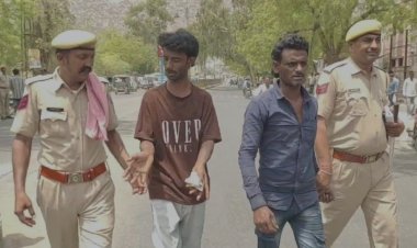 uncle and nephew fight at a tea hotel in front of jalore collectorate