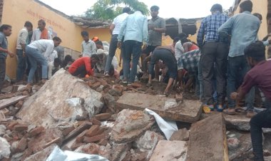 school building collapses in jhalawar rajasthan 5 children dead over 30 injured