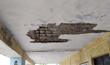 sirohi pandura fali news about school building plaster