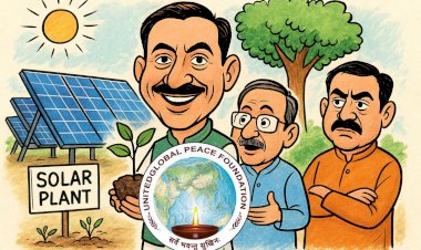 ugpf news shakti singh bandikui meghraj singh royal not a single tree was cut in the solar project a unique example of environmental protection