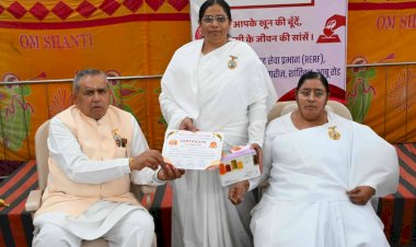 brahma kumari raktdan shivir in india