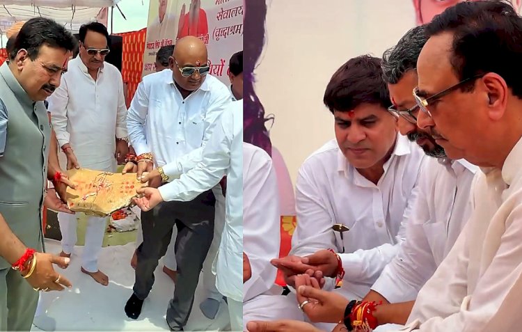 ajmer old age home land worship ugpf service works shakti singh bandikui meghraj singh royal ugpf