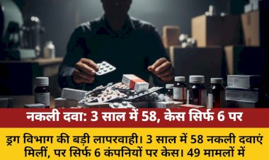 nakli dawaon par drug vibhag ki dhilai 58 nakli case 6 par