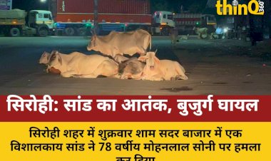 sirohi me sand ka hamla buzurg gambhir nagar parishad par sawal