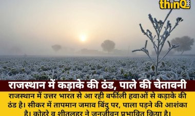 rajasthan freezing point cold wave fog frost