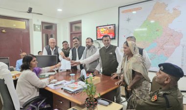 sirohi congress protest mgnrega sanyam lodha collector memorandum