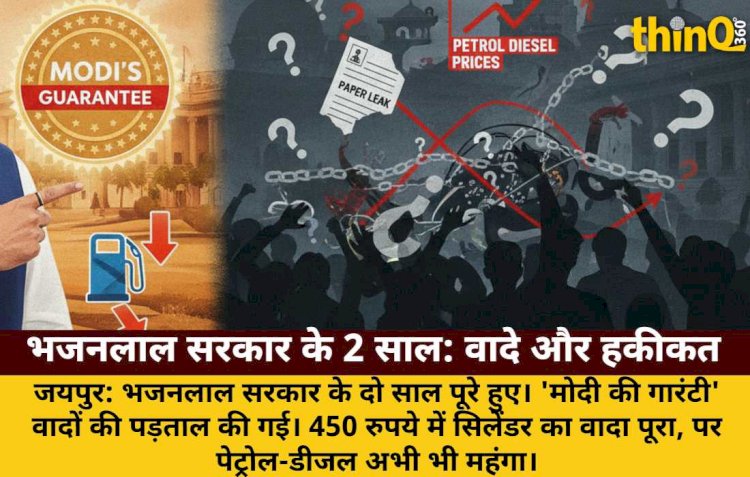 bhajanlal sarkar ke do saal modi ki guarantee kitne vaade poore kitne adhoore