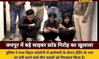 jaipur police busts cyber fraud gang three arrested