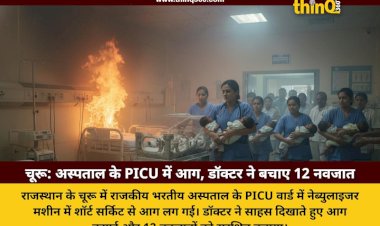 churu hospital picu ward fire doctor saves newborns