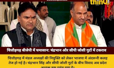 chittorgarh bjp internal conflict chandrabhan singh vs cp joshi