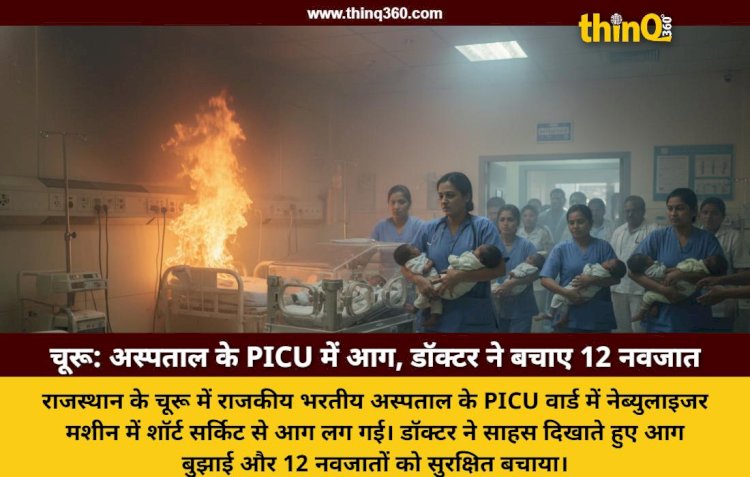 churu hospital picu ward fire doctor saves newborns