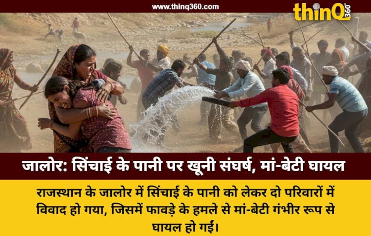 jalore crime news irrigation water dispute jawai dam mother daughter injured