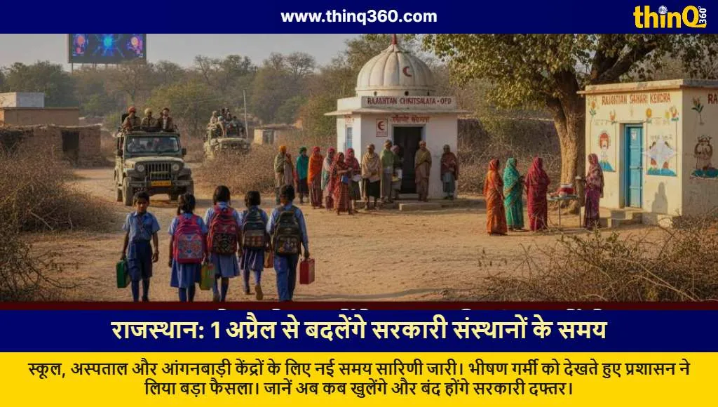 rajasthan new timings schools hospitals april 1