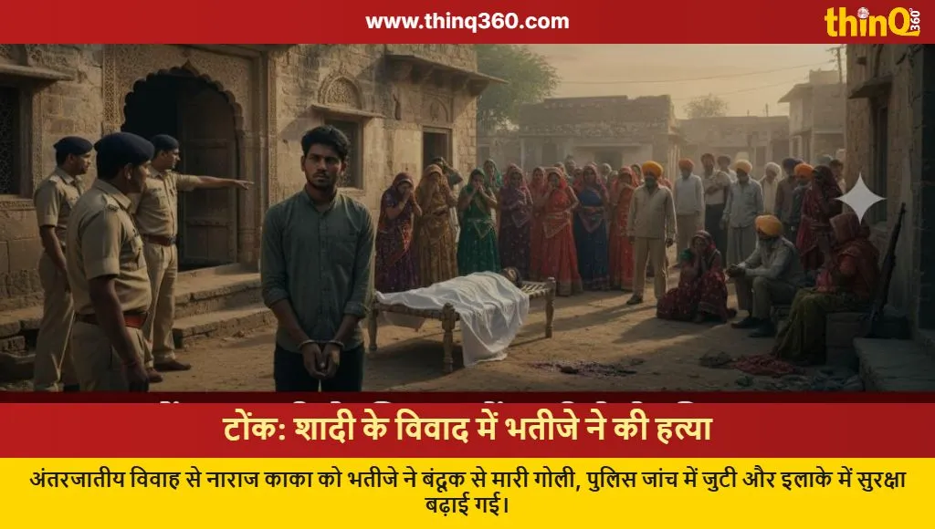 rajasthan tonk nephew kills uncle inter caste marriage firing