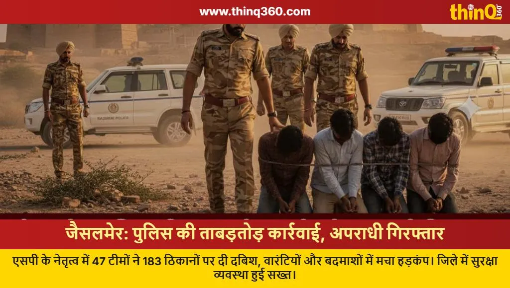 jaisalmer police area domination campaign criminals arrested