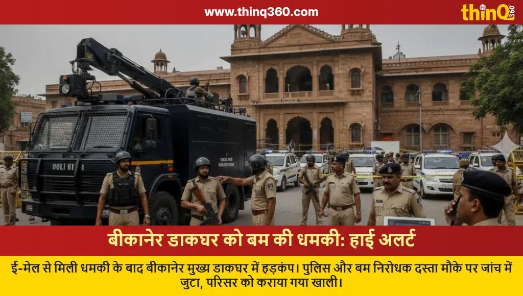 bikaner main post office bomb threat email security alert