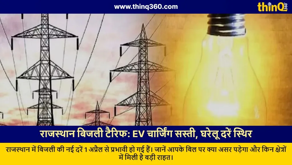 rajasthan new electricity tariff ev charging cheaper industrial relief