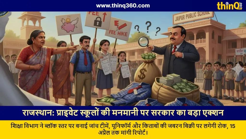 rajasthan government action against private schools monopoly uniform books