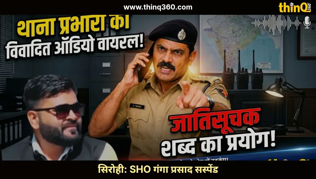 rajasthan sirohi sho ganga prasad suspended casteist slur viral audio