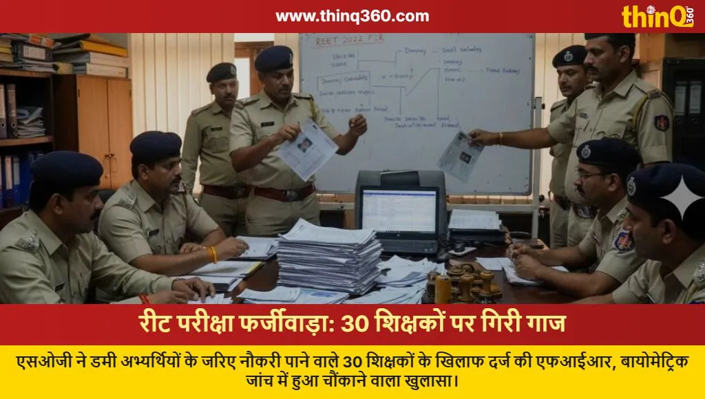 rajasthan reet scam sog fir 30 teachers dummy candidates