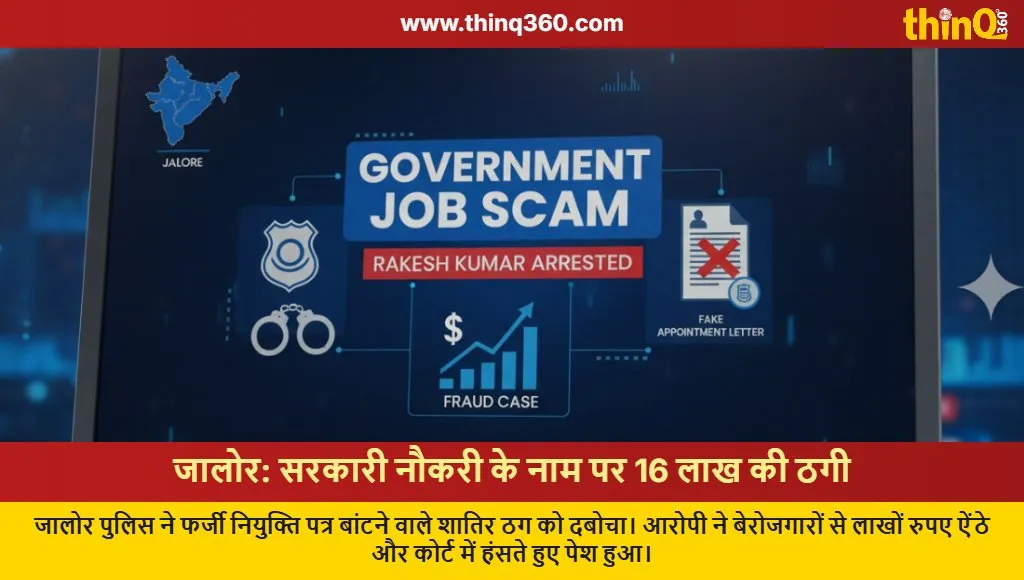 jalore government job fraud rakesh kumar arrested scam