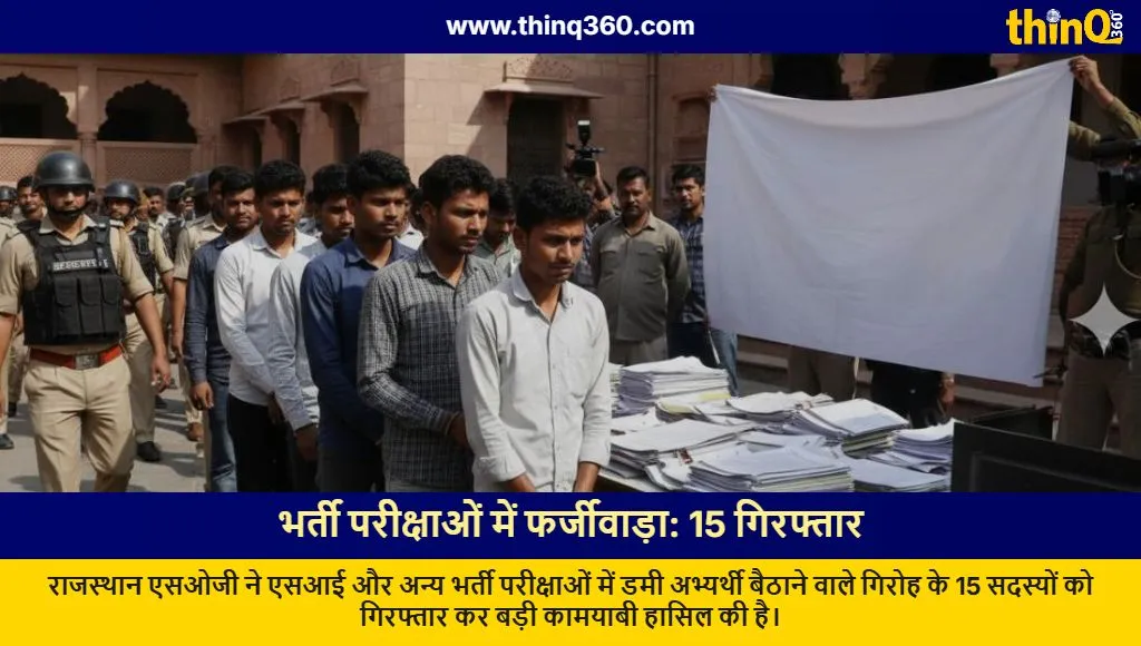 rajasthan sog arrests 15 in si recruitment exam fraud