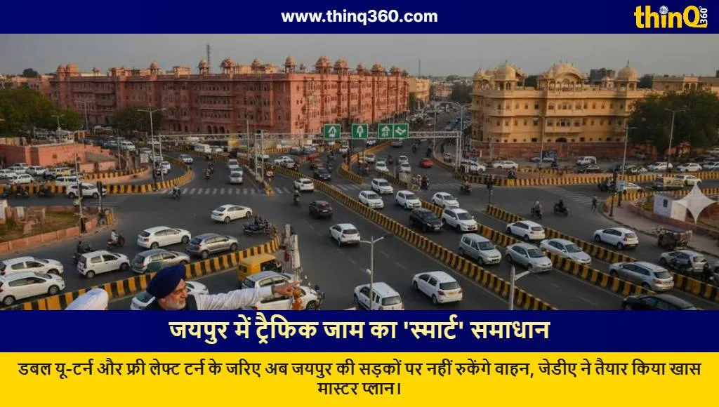 jaipur double u turn traffic management model rajasthan