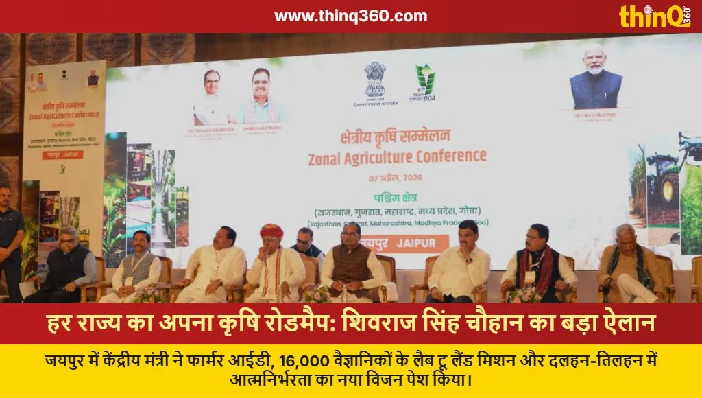 shivraj singh chouhan jaipur regional agriculture conference farmer id roadmap