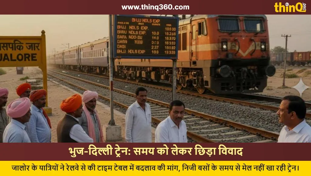 bhuj new delhi train timetable controversy jalore