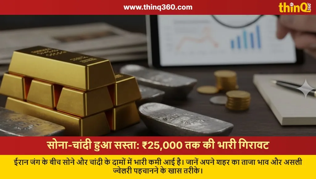 gold silver price drop iran war impact today india bullion market