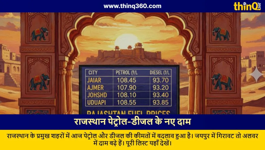 rajasthan petrol diesel price today jaipur ajmer list
