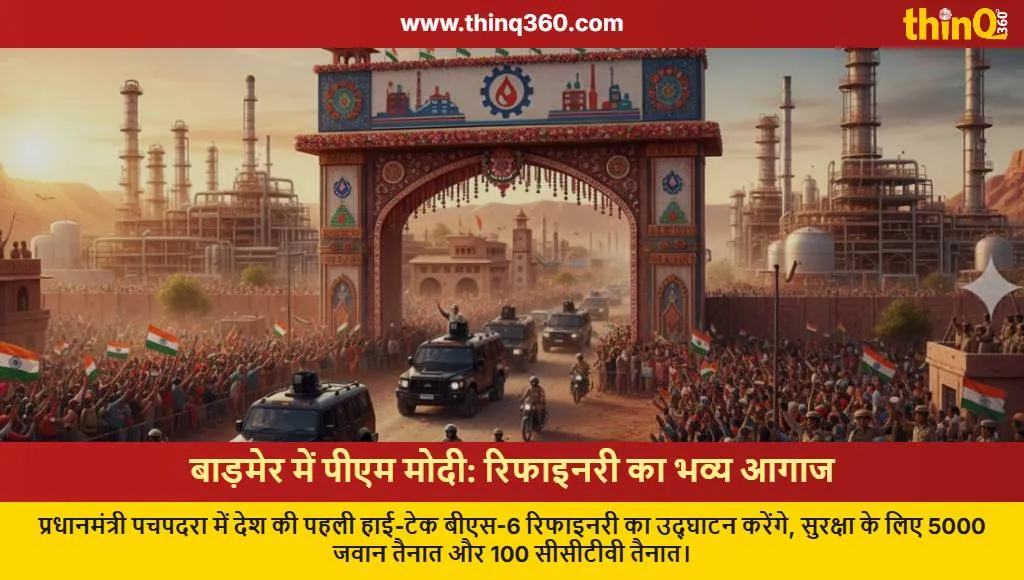 pm modi barmer visit pachpadra refinery inauguration security traffic plan