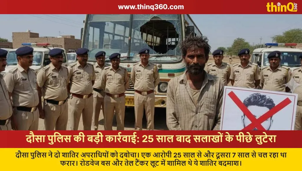 dausa police arrest absconding criminals 25 years later