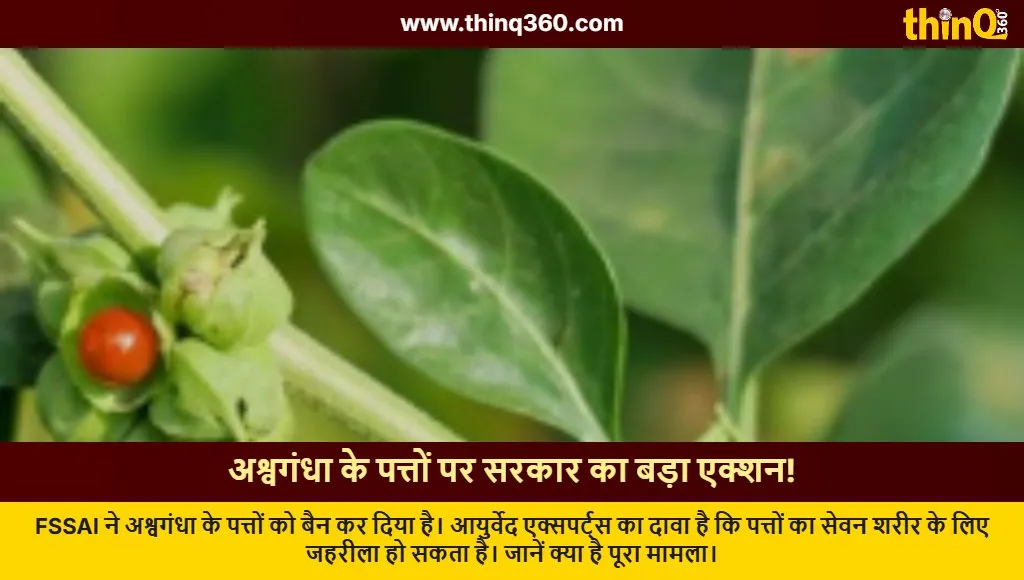fssai bans ashwagandha leaves toxicity ayurvedic expert opinion