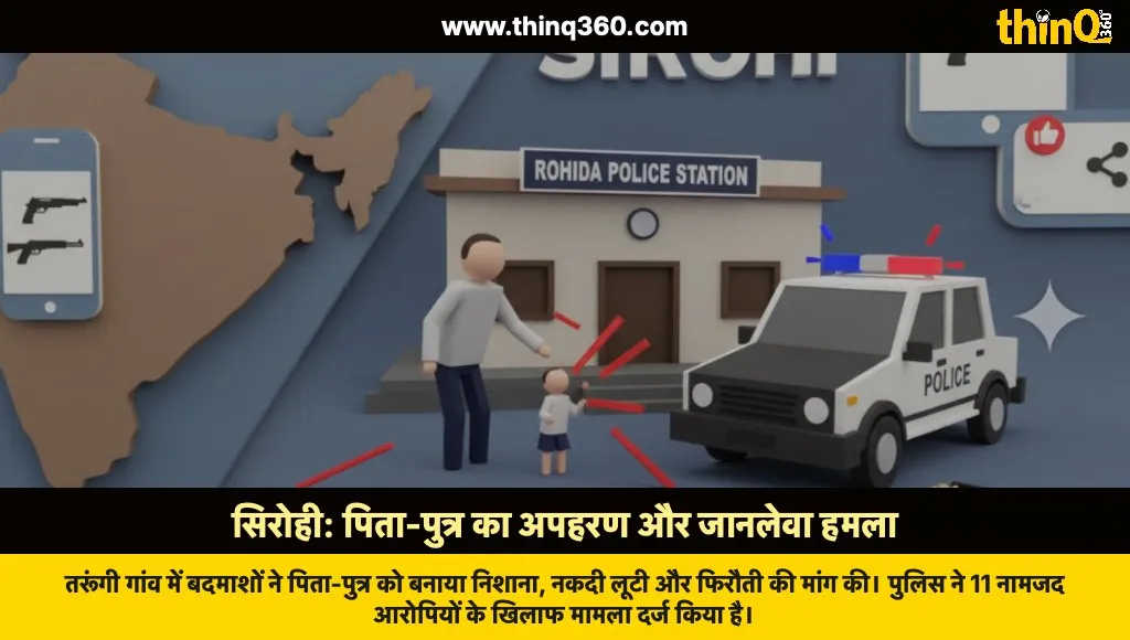 sirohi father son kidnapped attacked robbery case