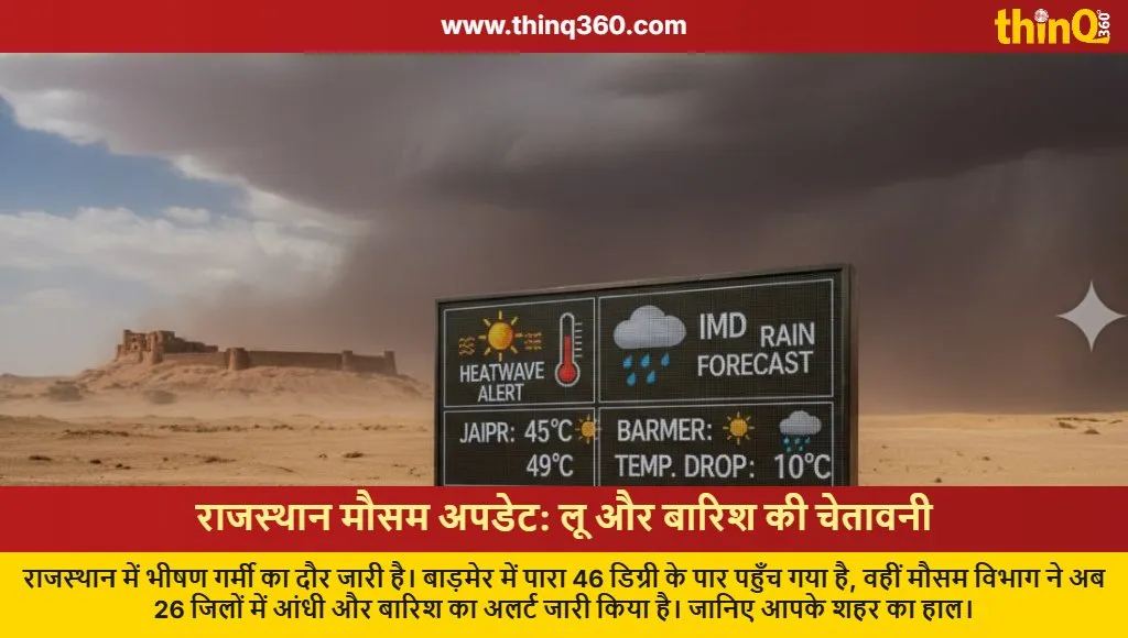 rajasthan weather update heatwave rain alert 27 april