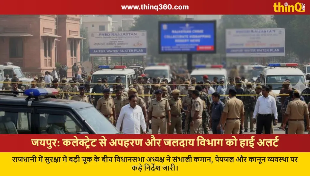 jaipur collectorate kidnapping robbery speaker water supply alert