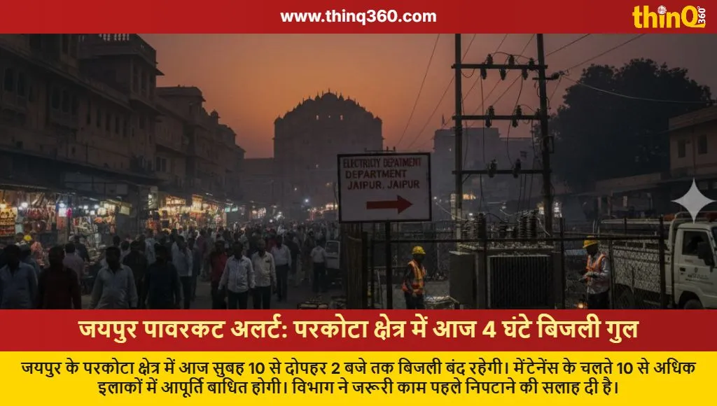 jaipur power cut walled city maintenance jvvnl update