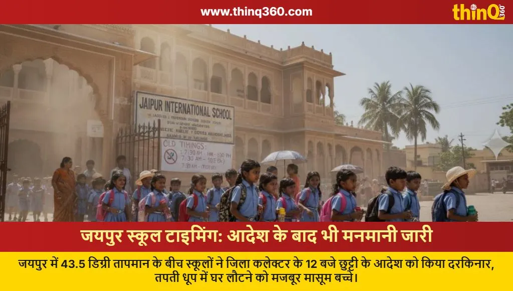 jaipur school timing change heatwave violation