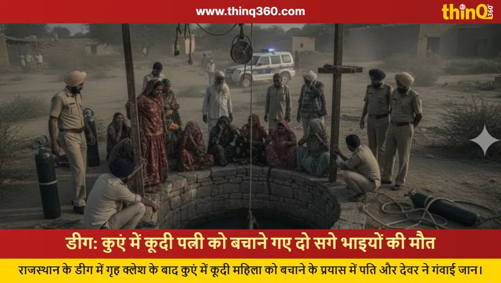 rajasthan deeg two brothers die saving woman well