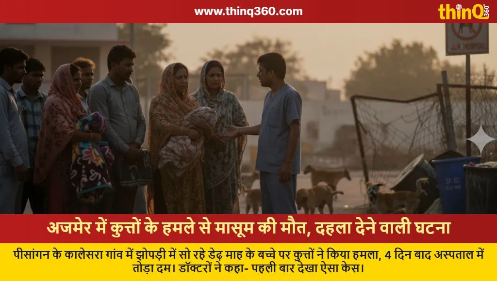 ajmer stray dog attack infant death kalesra