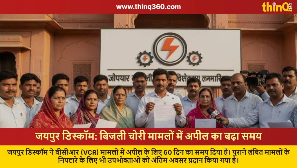 jaipur discom electricity theft vcr appeal deadline extended