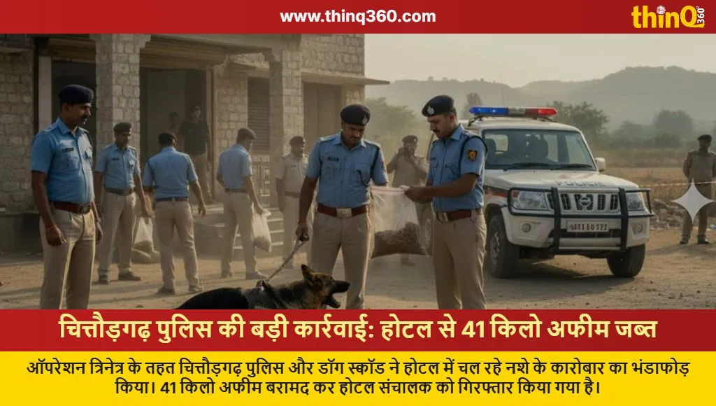 chittorgarh police seize 41kg opium operation trinetra rajasthan