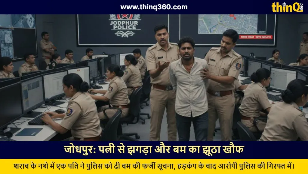 jodhpur fake bomb threat drunk man arrested