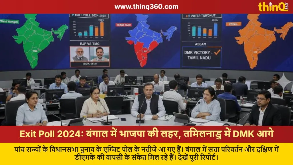 exit poll results west bengal tamil nadu kerala assam 2024