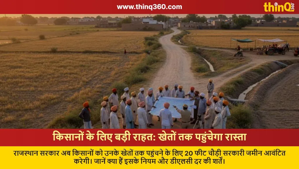 rajasthan government road allocation for farmers fields