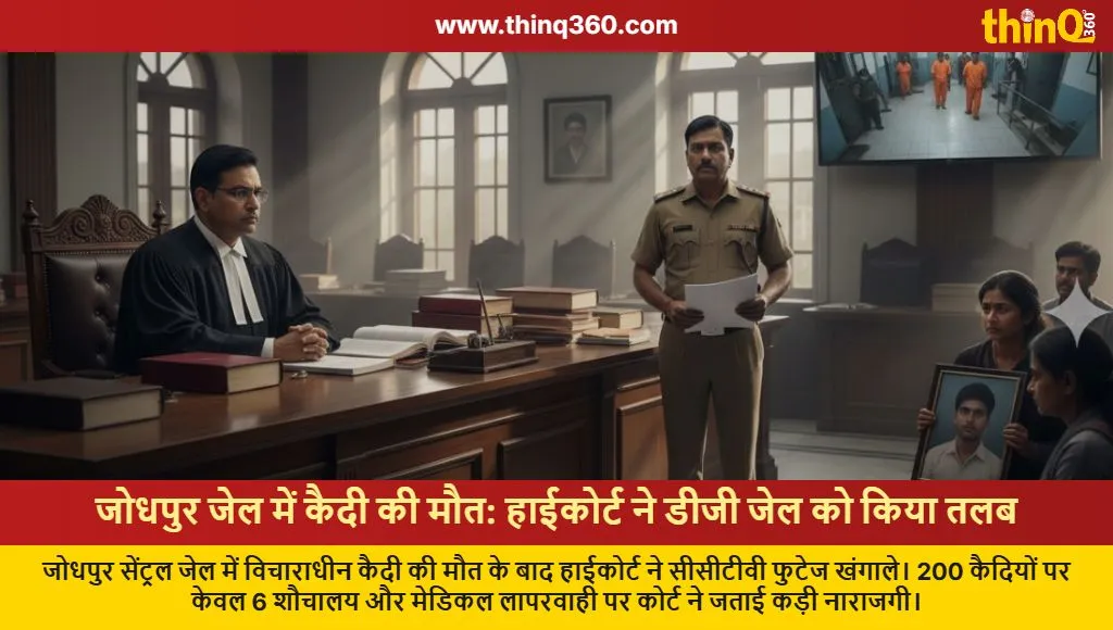 jodhpur jail prisoner death high court cctv dg jail summoned